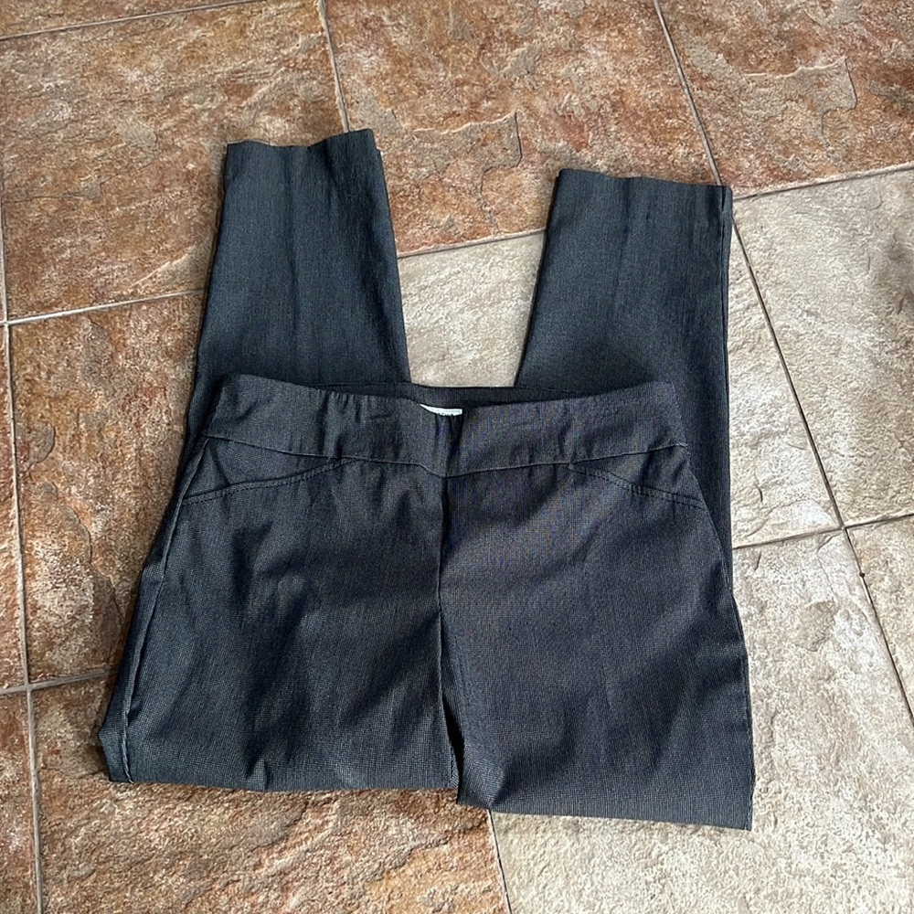 Chapter Club Cambridge Slim Grey and Black Checkered Work Pant/Trouser